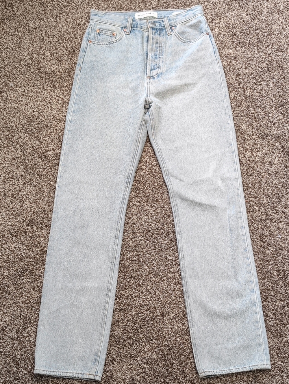 Denim Forum The 90's Cinched Hi-Rise Straight Size 24